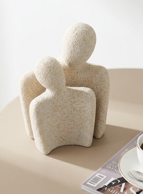 抽象人物石材摆件家居装饰品