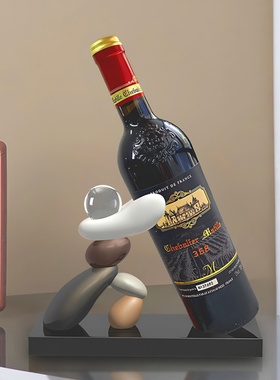 红酒架摆件高级感客厅酒柜装饰品