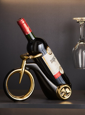 轻奢高档红酒架摆件客厅酒柜装饰