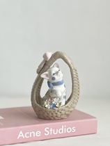 The small kitty in the basket is hard to make the color sergeist floral kitten-at-the-house swing for the home.