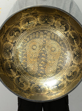 藏村铜钵尼泊尔手工瑜伽音疗颂钵