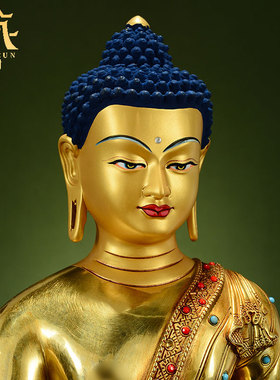 家用桌面铜鎏金装饰摆件铜像