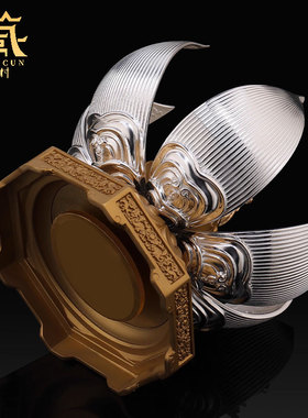 藏村黄铜+白铜室内桌面摆件