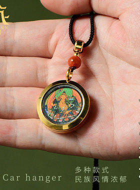 藏式民族风通用款合金唐卡吊坠