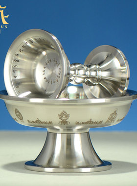 藏村藏式护法杯桌面圣水杯铜摆件