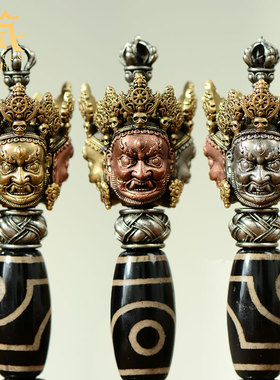 客厅家用工艺品铜雕花详情天珠