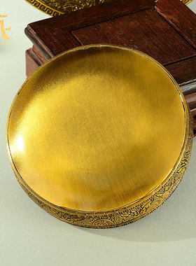 客厅家用曼扎盘修盘藏村合金摆件