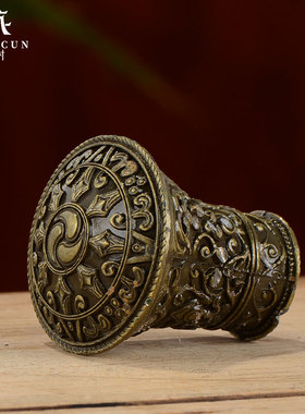 铜合金挂画卷轴挂件保护头