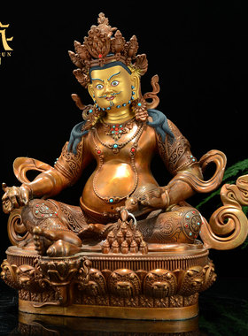 藏村红铜雕花藏式客厅铜像雕像