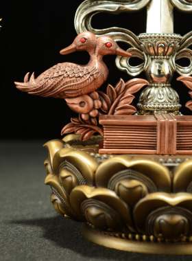 藏村全铜藏式客厅桌面装饰品摆件