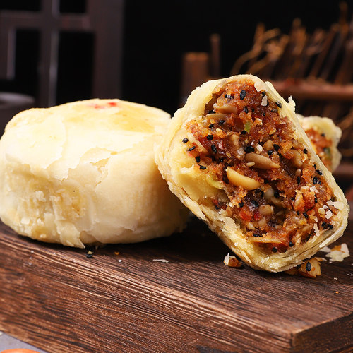 丰镇五仁包馅月饼150g*10枚内蒙古特产丰镇胡麻油传统手工糕点心 - 图2