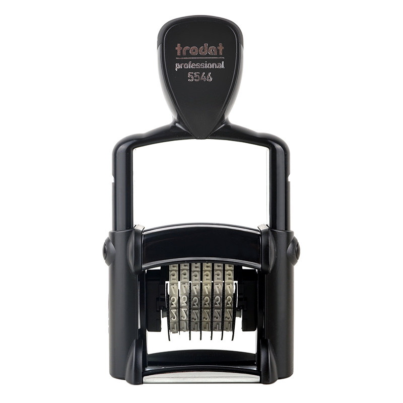 卓达5546重型回墨6位自动自带印台 卓达安利印财务证明用品