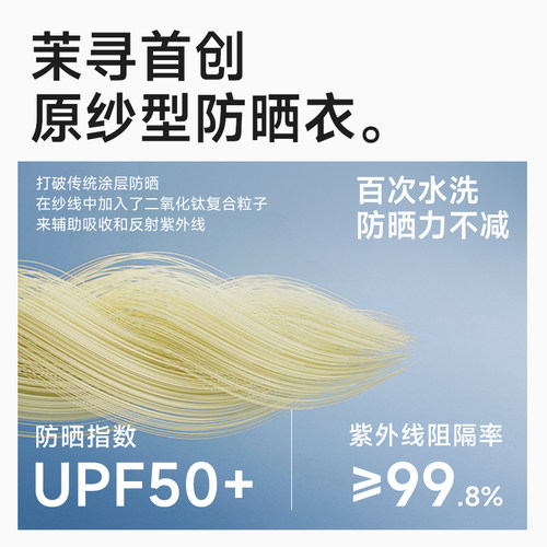 【昆凌同款】茉寻长款防晒衣冰钛原纱女夏户外全身防护新长袍风衣 - 图3
