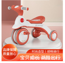 Childrens three-wheeler bike cross-border music pushes the light foot pedal car