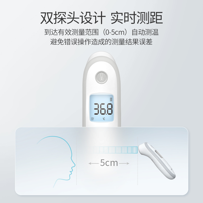 鱼跃电子体温计体温枪家用儿童额温枪YT-2高精度红外温度计YHW-3-图2