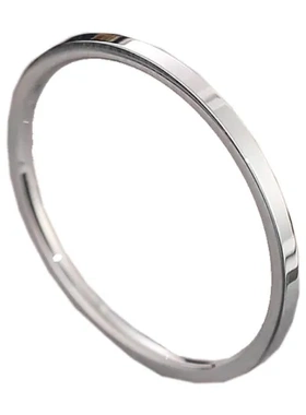 指环女ins风情侣钛钢细戒指不锈钢素圈对戒个性尾戒18k欧美简约潮