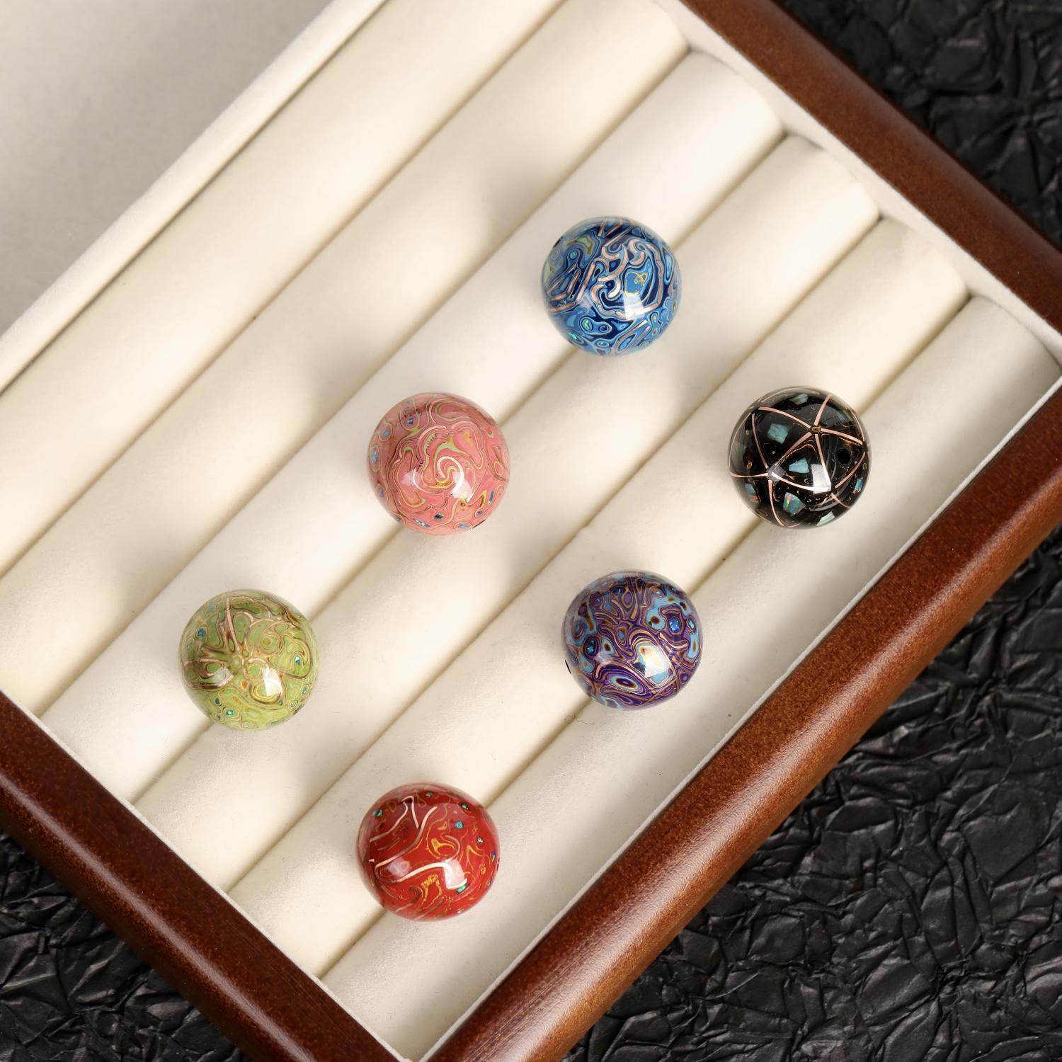 非遗手工大漆单珠镶嵌欧珀20mm银丝铜丝配饰大漆手串配珠DIY国风,淘宝优惠券,粉丝福利购,淘宝优惠卷