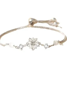 茉莉花手镯生日礼物小众七夕手链高级感新款2024轻奢送女友女生