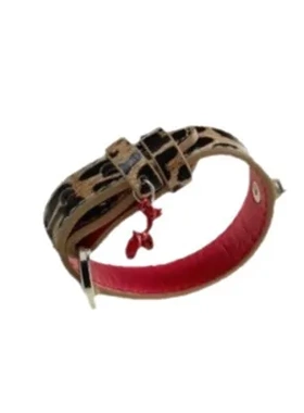 铆钉手饰品气球狗豹纹Y2K手链亚文化重工吊坠甜酷日韩冷淡风皮质