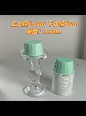 渐变色纸杯蛋糕纸杯粉色卷边杯子纸托深蓝甜品台装饰耐高温马芬杯