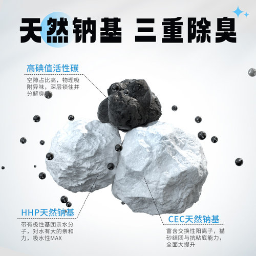 朗仕钠基矿砂猫砂膨润土活性炭4.5kg除臭低尘经济实惠矿石猫砂9斤 - 图0