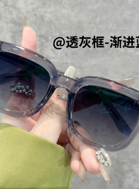 遮阳修饰大脸墨镜男款近视太阳镜