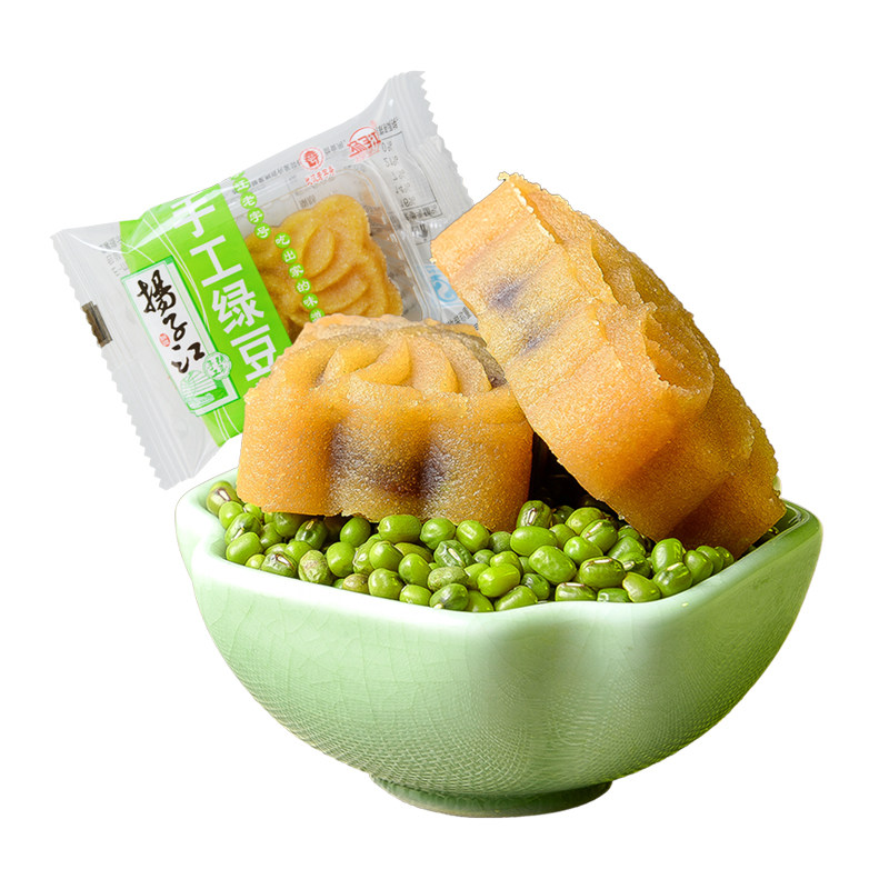 扬子江武汉传统手工红豆馅绿豆糕 扬子江食品传统糕点