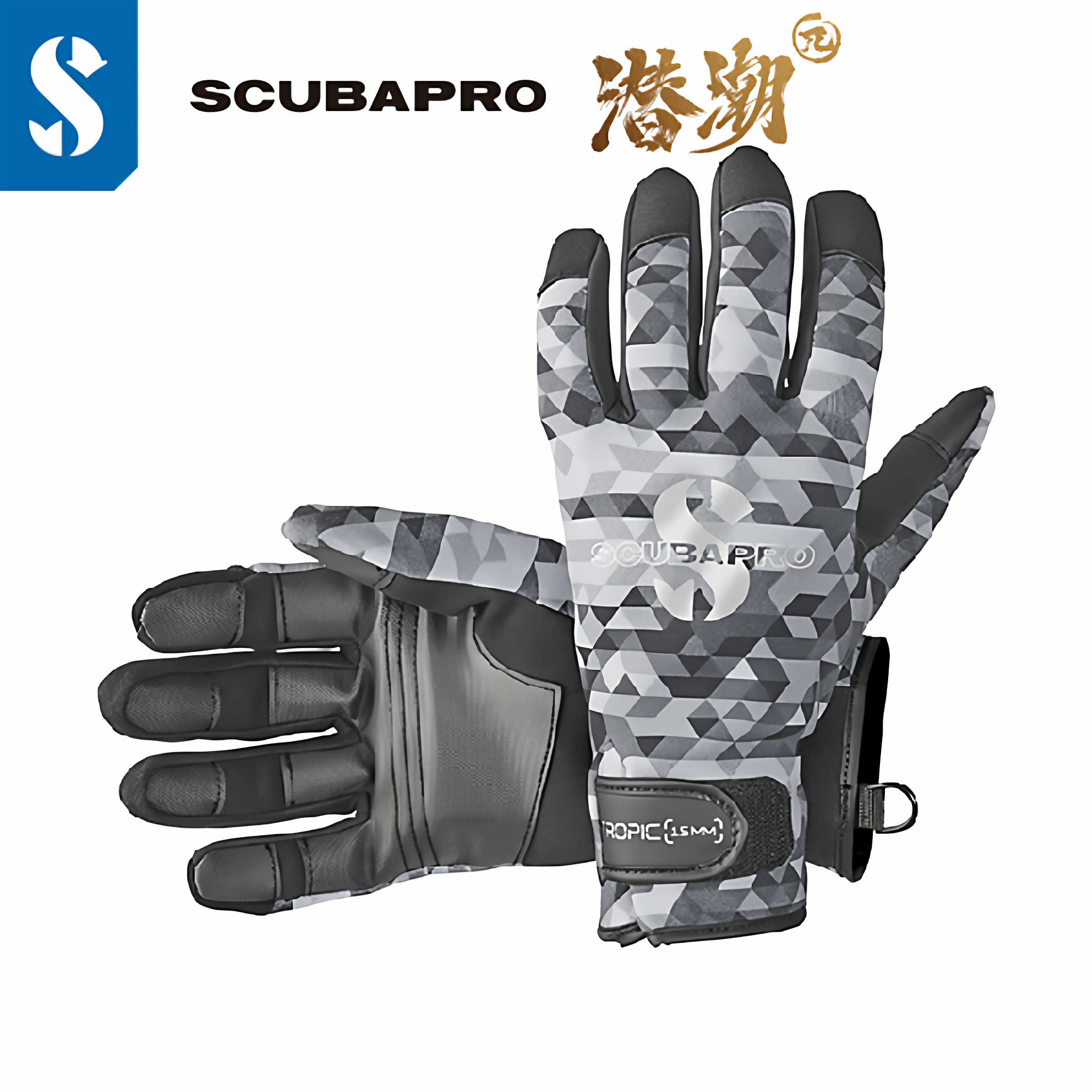 美国Scubapro Tropic 1.5mm潜水手套专业装备多色 浮潜保护手耐磨 - 图1