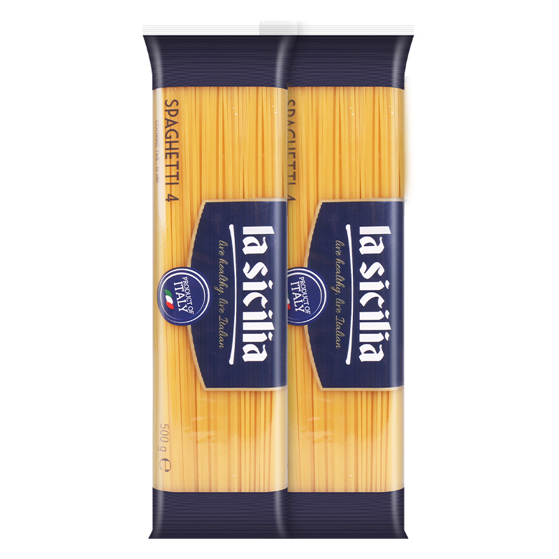 lasicilia Italy Pasta Spaghetti 4#  500g*2袋意大利面原装进口 - 图0