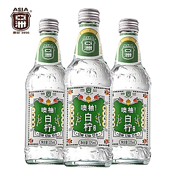 亚洲白柠果味汽泡水325ML*6瓶