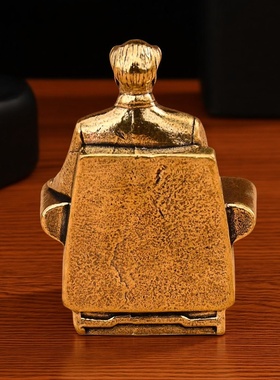 黄铜像毛泽东伟人桌面书房客厅