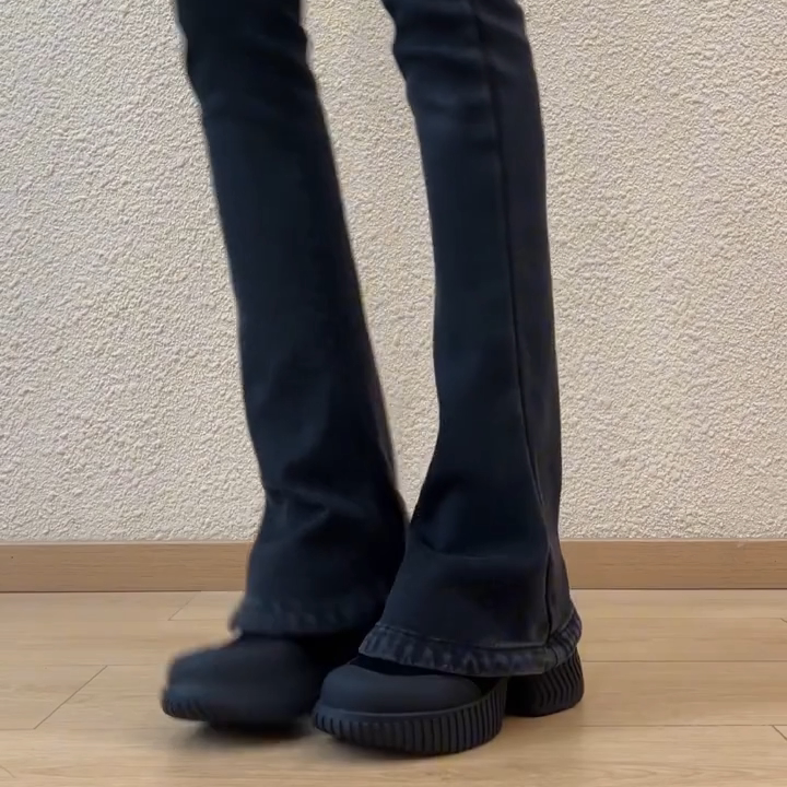 【软皮版】真皮复古风时尚圆头系带防水台厚底不累脚休闲深口单鞋,淘宝优惠券,粉丝福利购,淘宝优惠卷