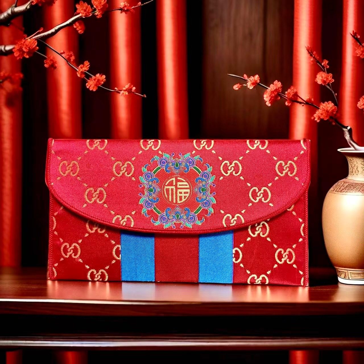 2026新款复古刺绣红包袋马上发财春节婚礼高档布艺利是封红包通用,淘宝优惠券,粉丝福利购,淘宝优惠卷