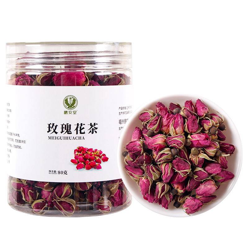 鹏安堂泡茶罐装玫瑰花茶干玫瑰 鹏安堂代用/花草茶