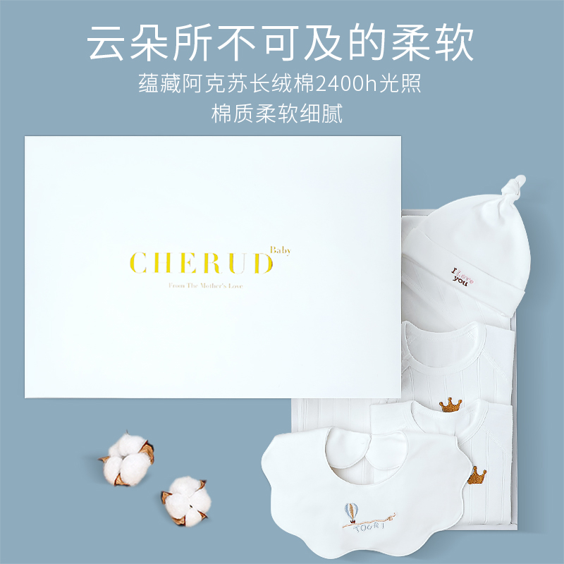 婴儿衣服新生儿礼盒套装用品刚出生初生宝宝满月见面礼物男孩高端