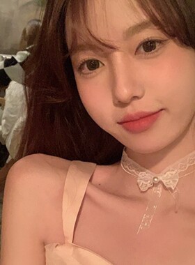 纯欲风蕾丝结oker女小众高级感项链颈链颈圈系颈带脖子配饰