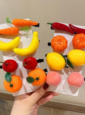 一元发夹摆地摊趣味创意文字发卡心稀奇古怪可爱小夹子发饰品