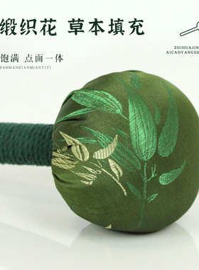 缎面艾草锤定制节日礼品艾灸锤节节高升按摩锤用敲背养生锤