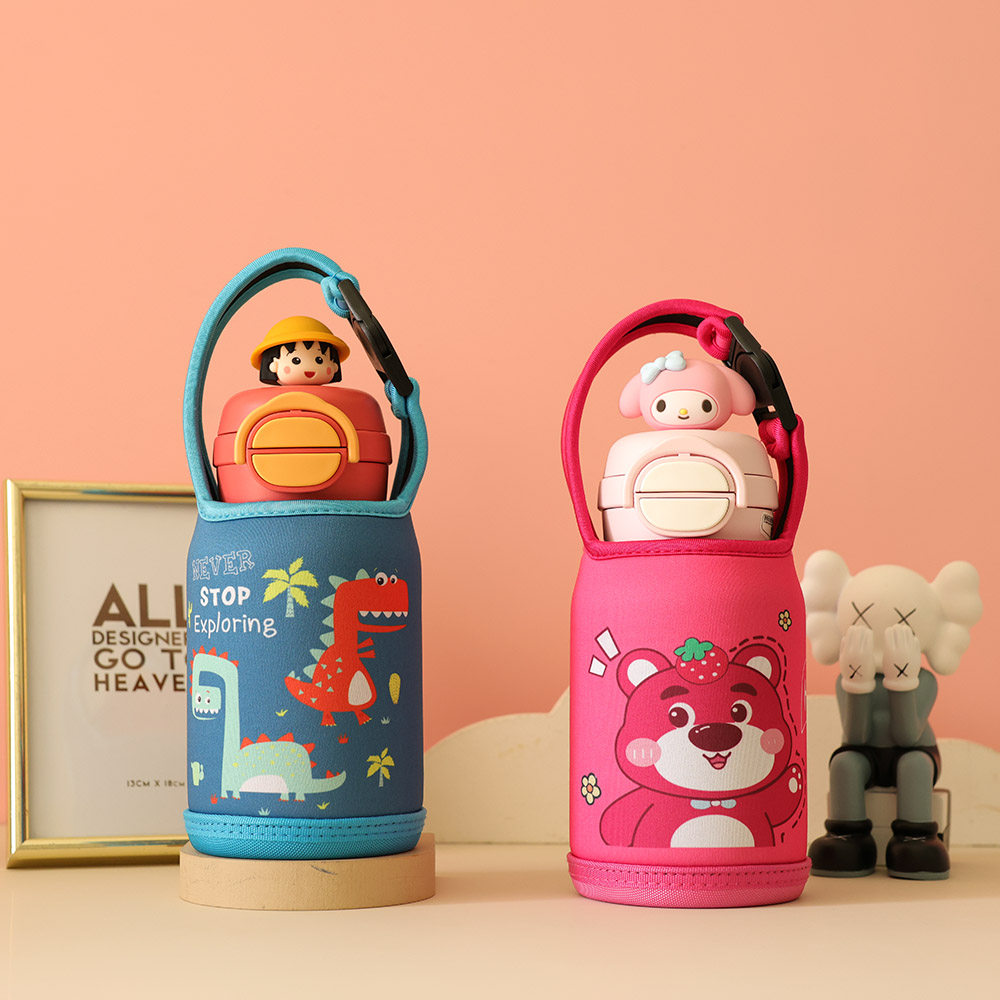 硬底加固杯套适配开口笑600ML手提斜挎卡通保护套水壶袋子配件新,淘宝优惠券,粉丝福利购,淘宝优惠卷