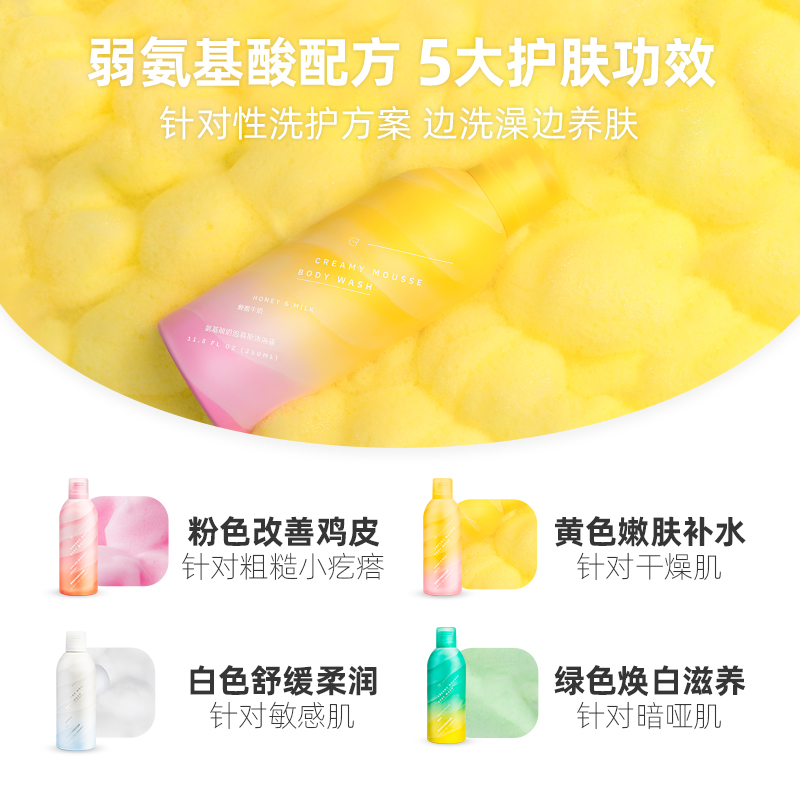 triptychoflune三谷旗舰店三谷慕斯沐浴露女焕白泡泡浴持久留香体保湿滋润补水泡沫沐浴乳液2