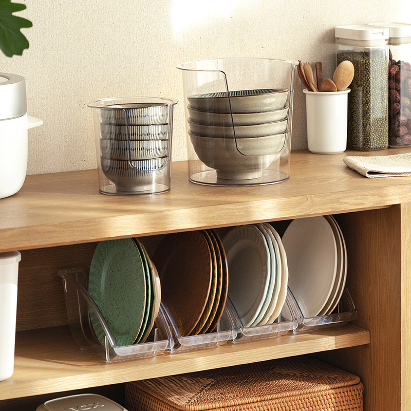 厨房碗架塑料碟盘子收纳盒放饭碗碟沥水架餐具置物盒碗柜碗架子