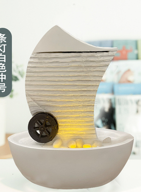 一帆风顺开业送礼聚财流水摆件
