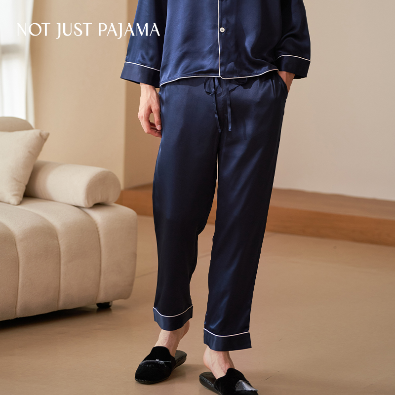 『送礼推荐』Not Just Pajama 重磅真丝睡衣男长家居服100%桑蚕丝