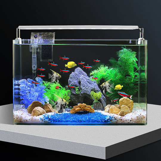 Fish tank background sticker electrostatic decoration pure black