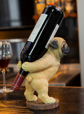 红酒架摆件欧式风格吧台动物置物多功能酒瓶架创意客厅酒柜装饰品