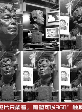 铜像定制父母亲人真人肖像雕塑铸铜人物老人半身像玻璃钢名人头像