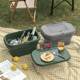 Outdoor camping storage box folding box camping sorting box car trunk storage box internet celebrity picnic basket artifact
