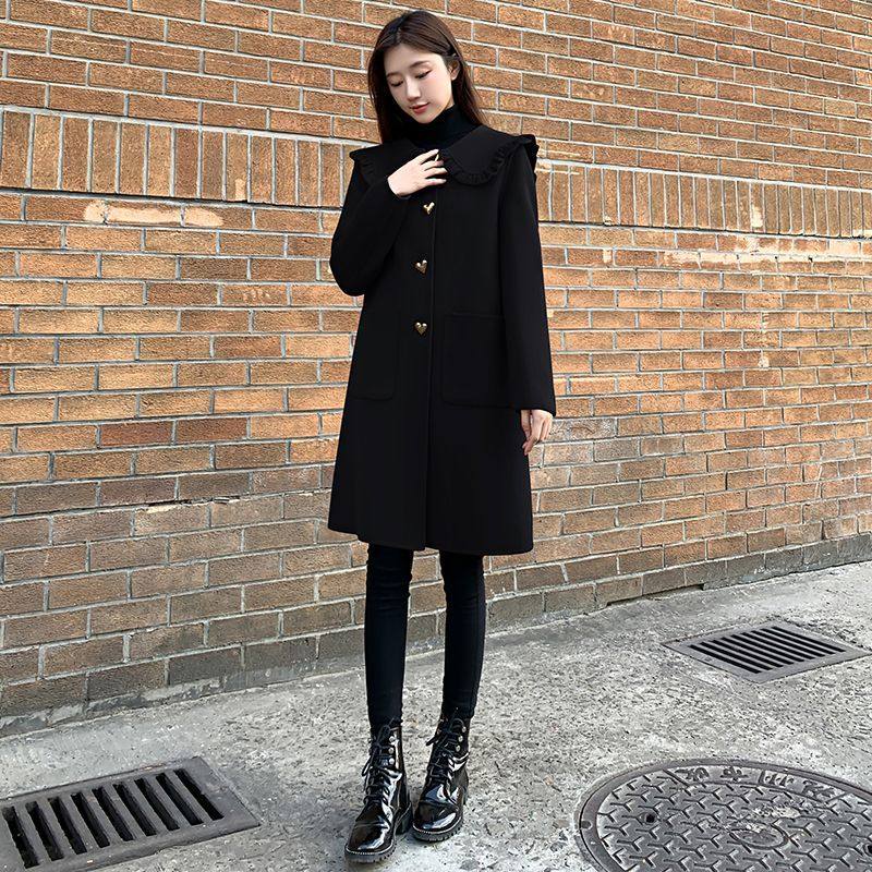 大码女装显瘦里布加棉2025新款秋冬季毛呢大衣中长款胖mm呢子外套,淘宝优惠券,粉丝福利购,淘宝优惠卷