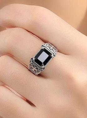 S925纯银男士高级感开口指环