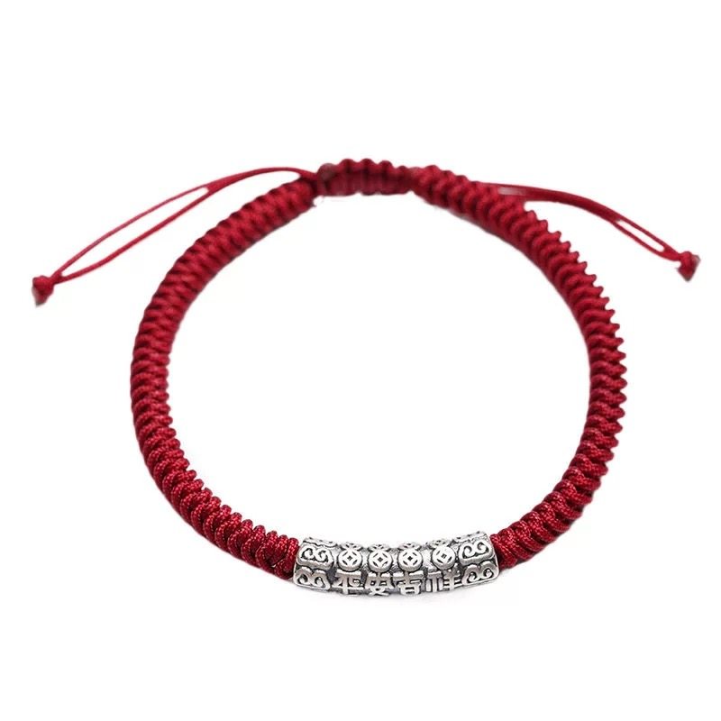 S999足银平安吉祥手绳手链男女转运本命年红绳手工编织绳情侣饰品,淘宝优惠券,粉丝福利购,淘宝优惠卷